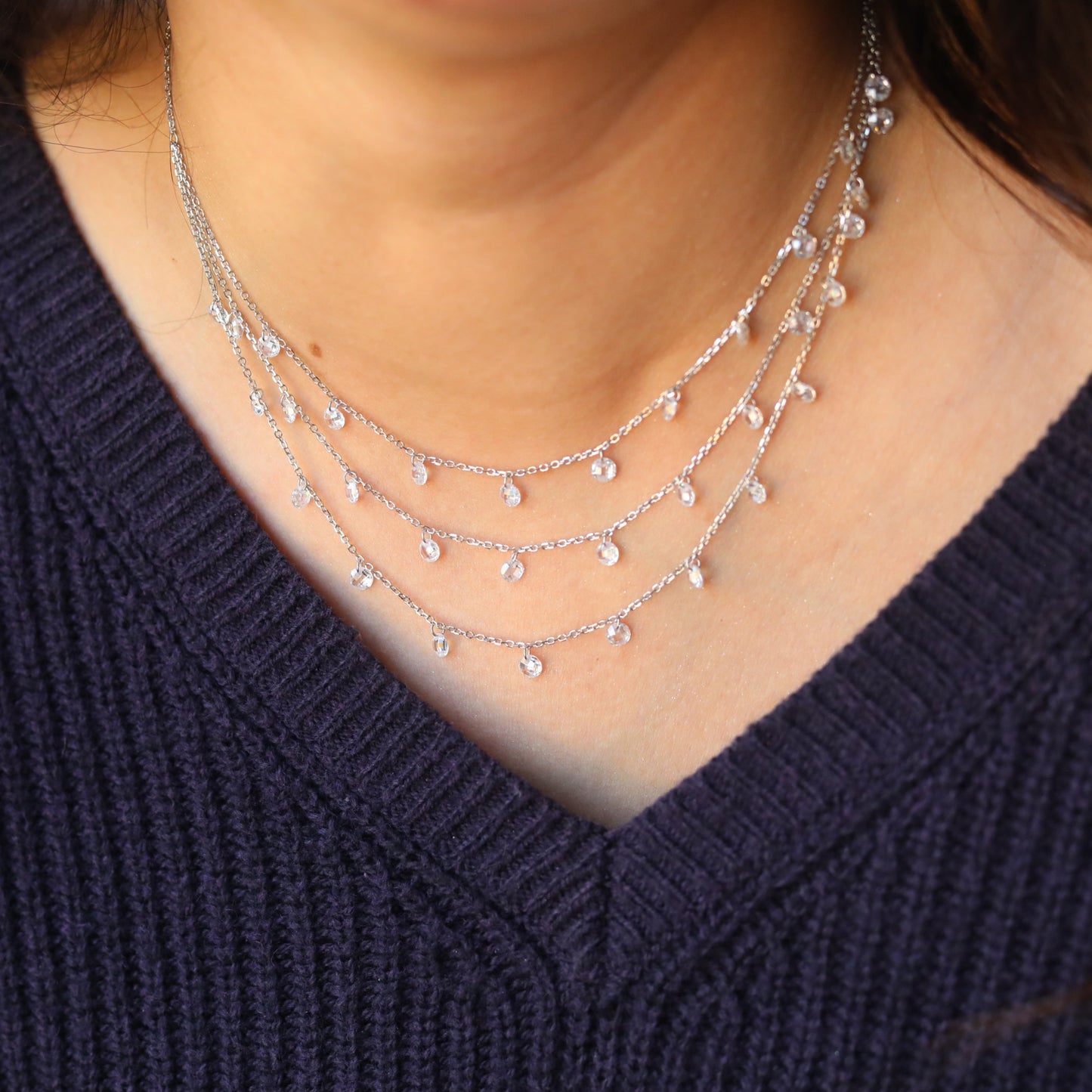 Moonlit Cascade – A Symphony of Sparkling Layers