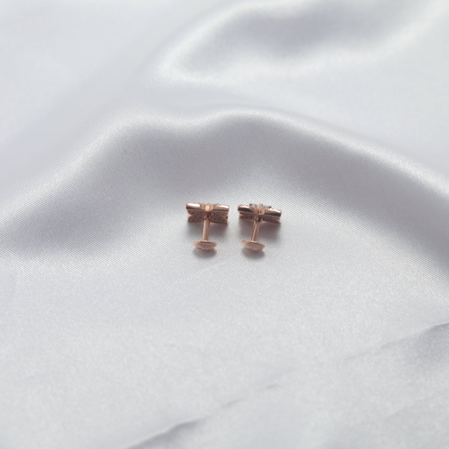Sapphire Bloom Stud Earrings