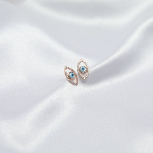 Evil Eye Protection Stud Earrings
