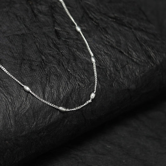 Silver Pebble Chain