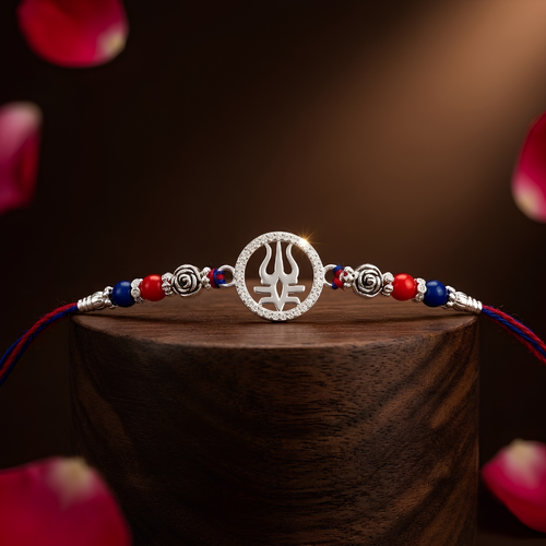 Trishul - 92.5 silver Rakhi