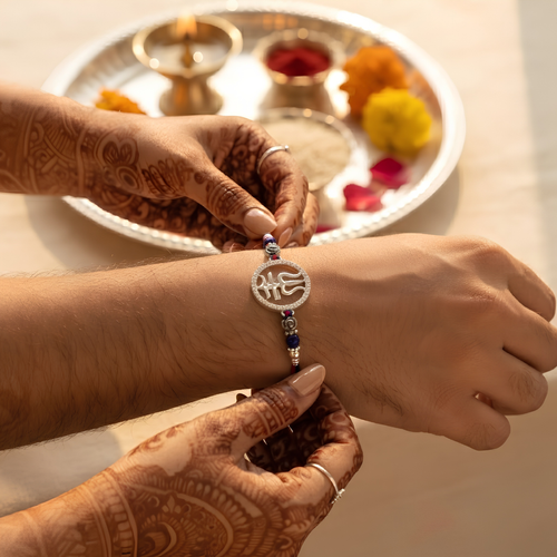 Trishul - 92.5 silver Rakhi
