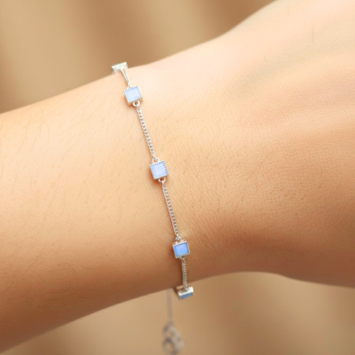 Squared Charm Bracelet | BLUE | PINK