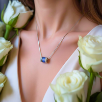 Azure Orbit Pendant Chain