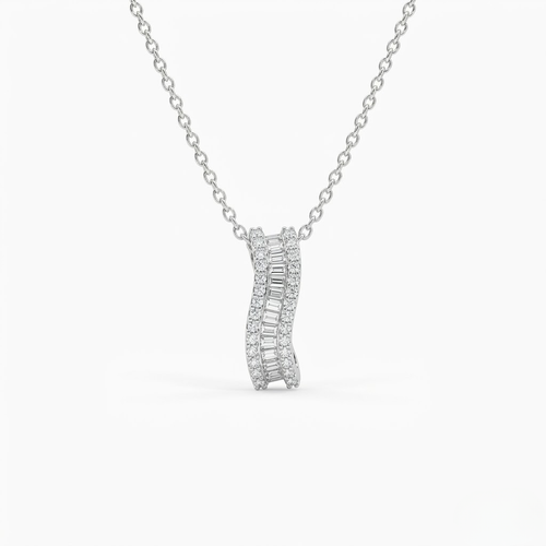 Studded Wave Pendant