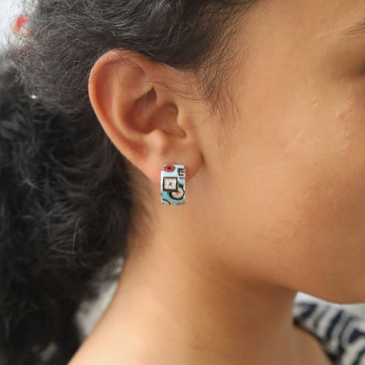 Enchanted Mosaic Hoops