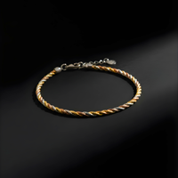 Tria Twist Silver Bracelet