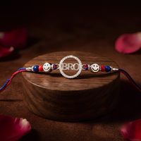 Smiley Bro - 92.5 silver rakhi