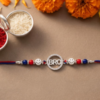 Smiley Bro - 92.5 silver rakhi