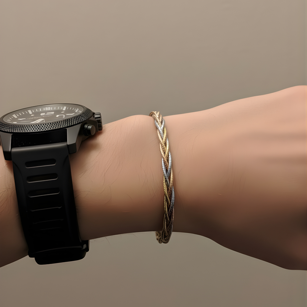 Tri-Tone Harmony Bracelet