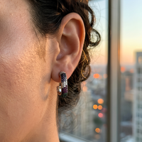 Wildflower Spark Hoops