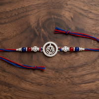 Smiley Ganesh - 92.5 silver rakhi