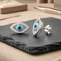 Evil Eye Protection Stud Earrings