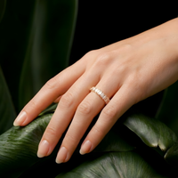 Crystal Row Ring