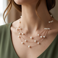 3 Layered Pearl Neckpiece