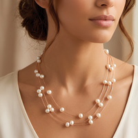 3 Layered Pearl Neckpiece