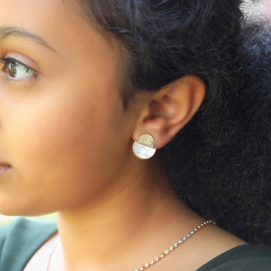 Sun n Moon Earring