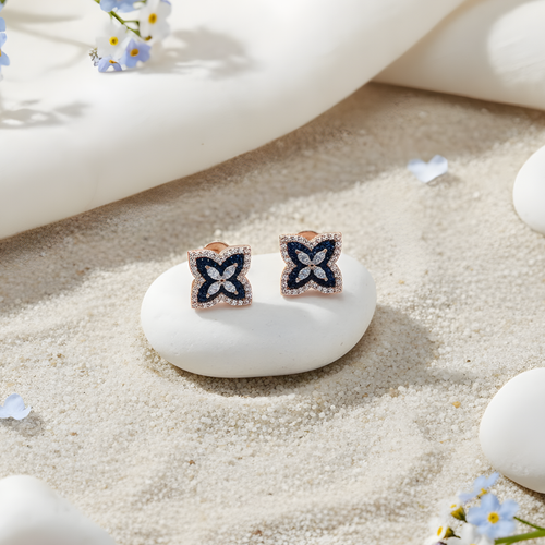 Sapphire Bloom Earrings