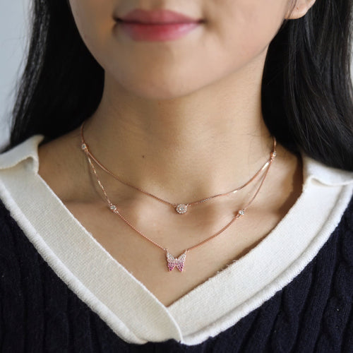 Layered Butterfly Necklace