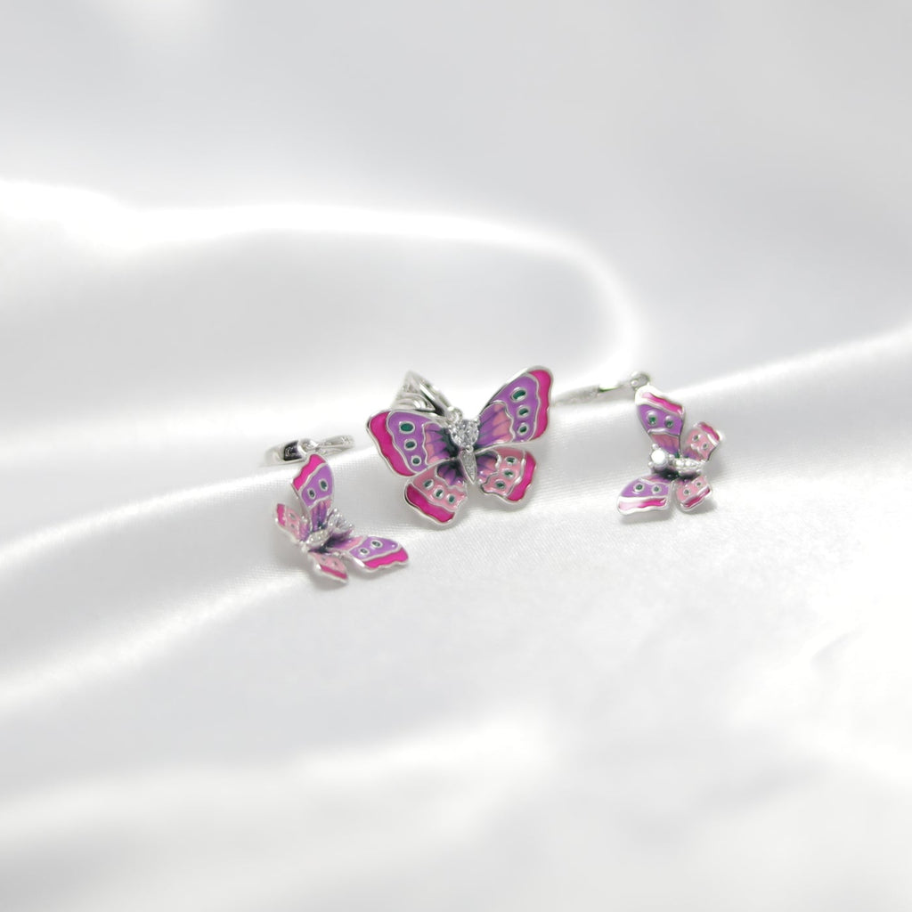 Mystic Flutter Pendant Set | 92.5 silver