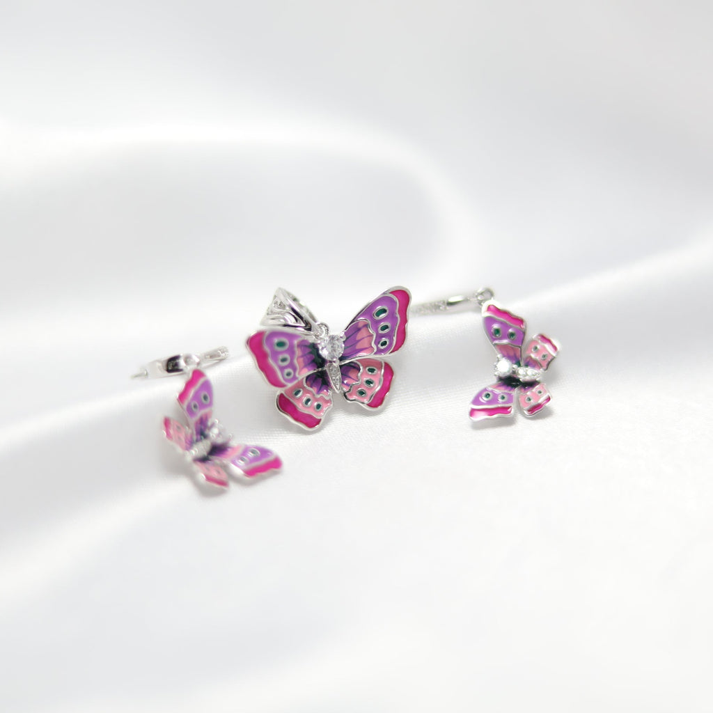 Mystic Flutter Pendant Set | 92.5 silver
