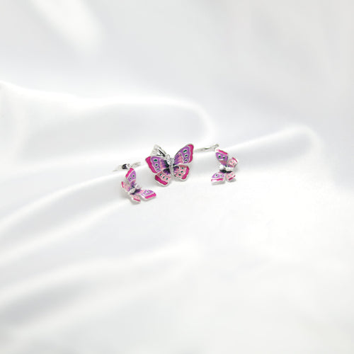 Mystic Flutter Pendant Set | 92.5 silver