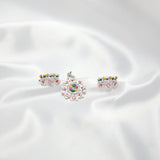 Blossom Radiance Pendant Set | 92.5 silver