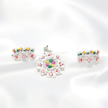 Load image into Gallery viewer, Blossom Radiance Pendant Set | 92.5 silver