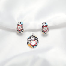 Load image into Gallery viewer, Midnight Bloom Pendant set | 92.5 silver