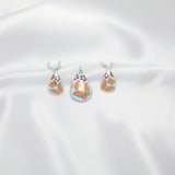 Butterfly whispers pendant set | 92.5 silver