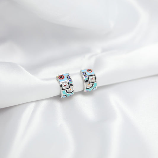 Enchanted Mosaic Hoops