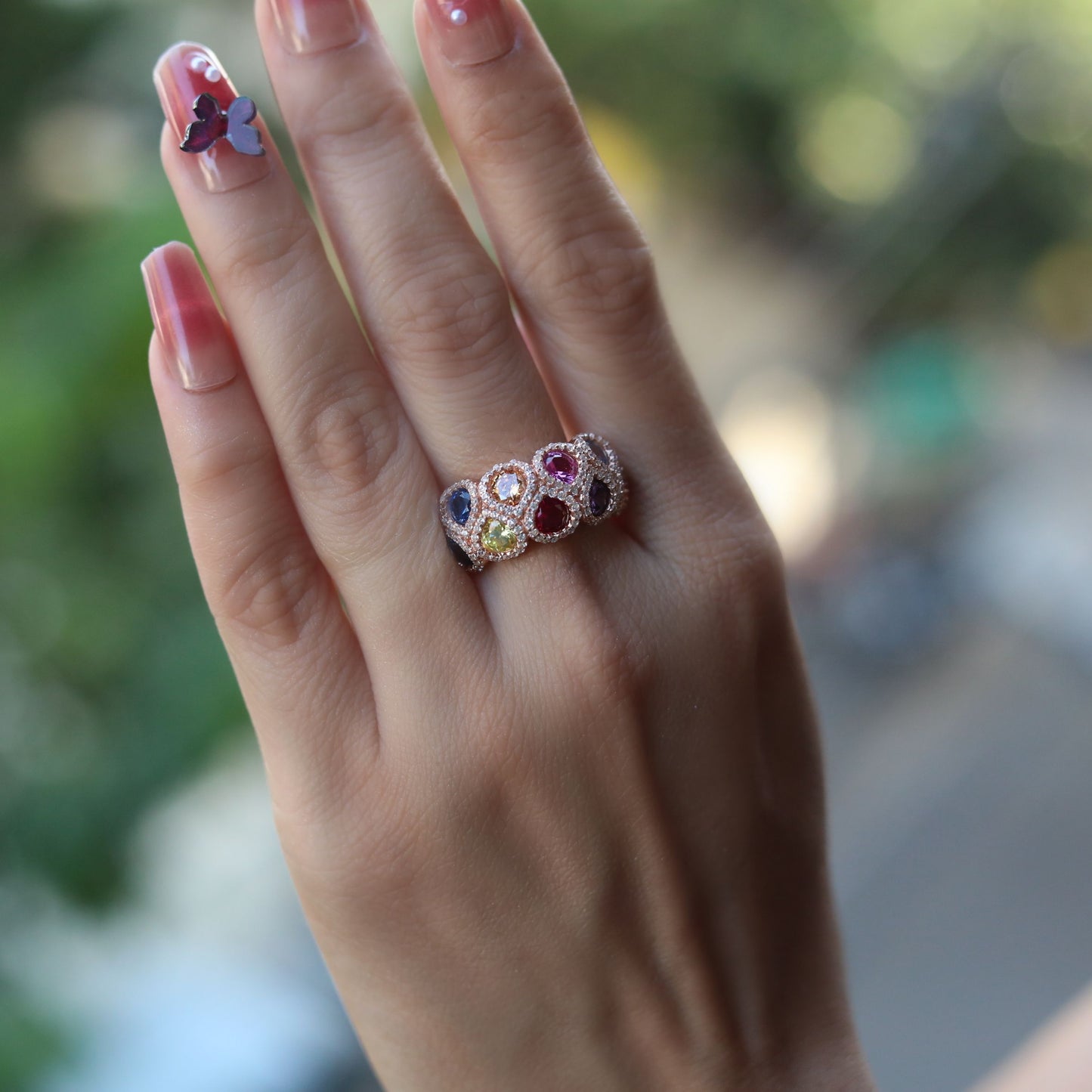 Celestial Harmony Multicolor Ring