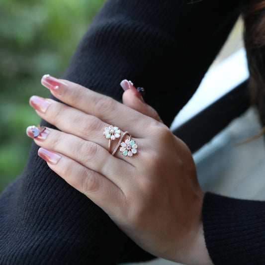 Twin Bloom Ring