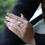 Twin Bloom Ring