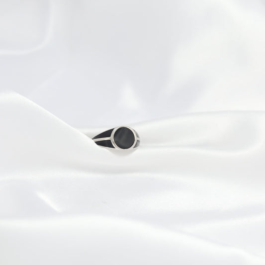 Midnight Onyx Signet Ring