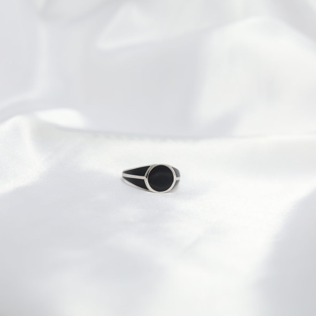 Midnight Onyx Signet Ring