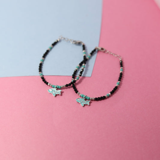 Adorable Plane Nazarmani Bracelets for Babies