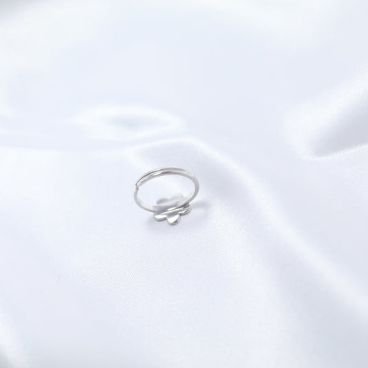 Blue Blossom Kids' Silver Ring
