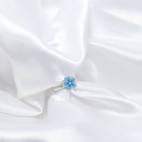 Blue Blossom Kids' Silver Ring