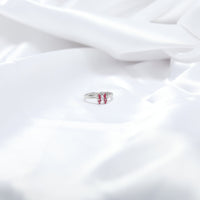 Adorable Pink Butterfly Kids' Silver Ring