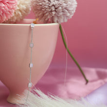 Load image into Gallery viewer, Blue Square Charm Bracelet