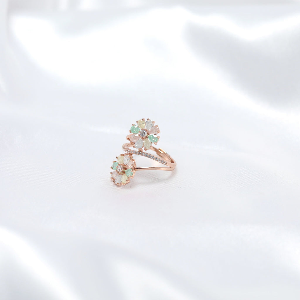 Twin Bloom Ring