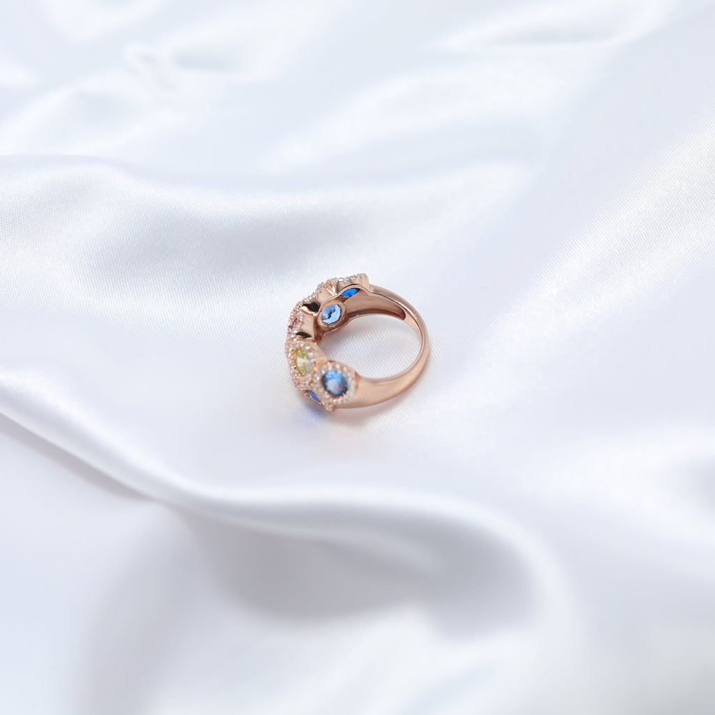 Celestial Harmony Multicolor Ring