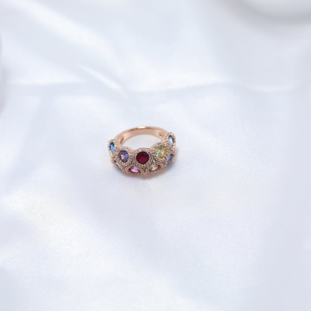 Celestial Harmony Multicolor Ring