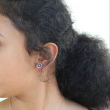 Load image into Gallery viewer, Indigo Bloom Studs