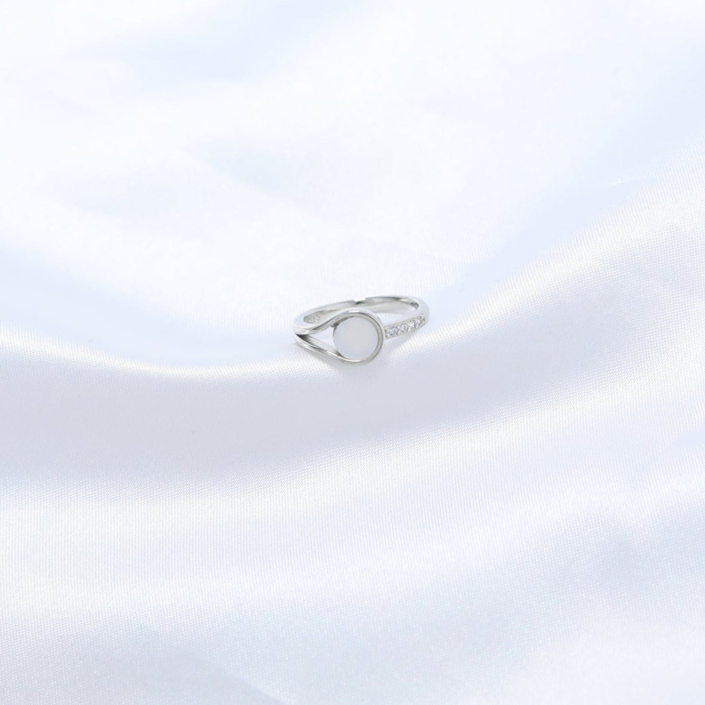 Lunar Teardrop Ring