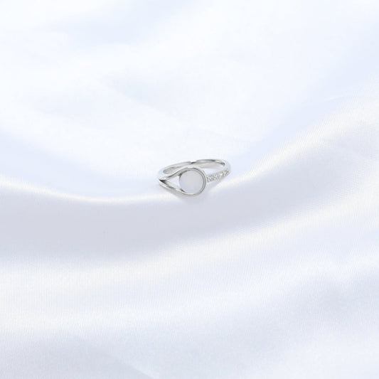 Lunar Teardrop Ring