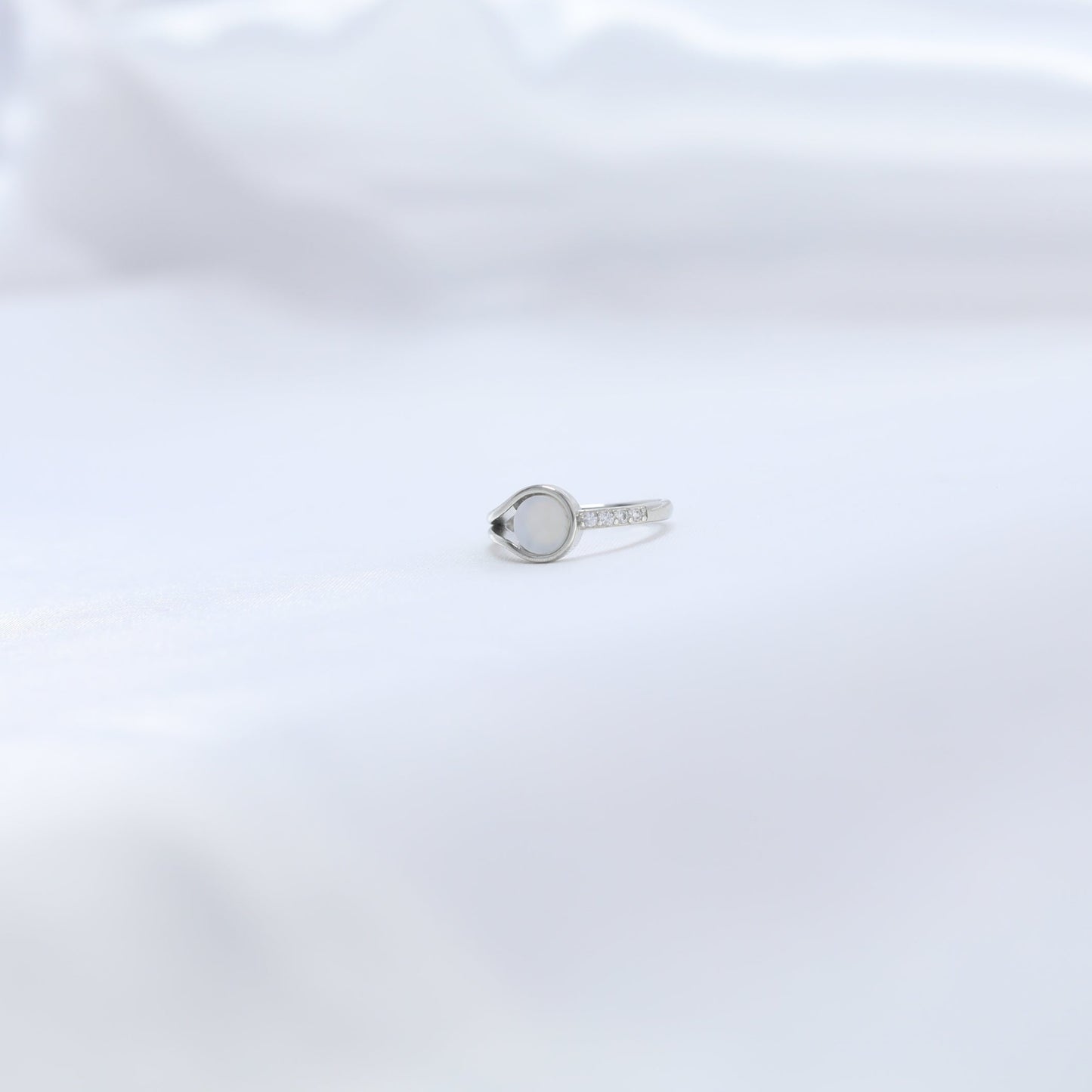 Lunar Teardrop Ring