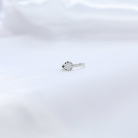 Lunar Teardrop Ring