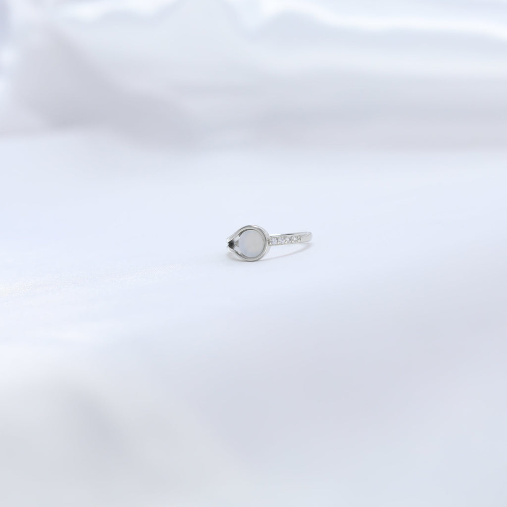 Lunar Teardrop Ring
